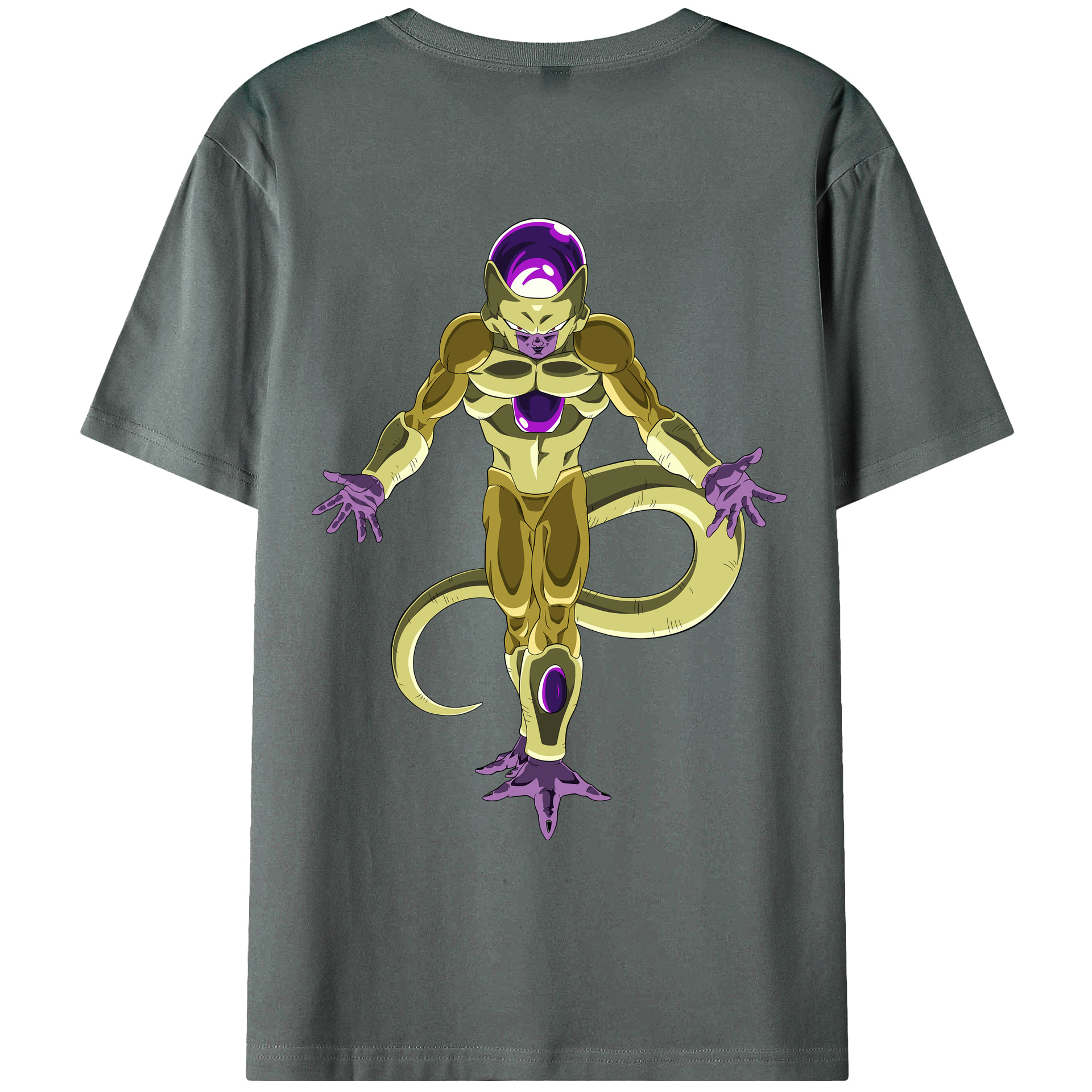 （画像用） ドラゴンボール フリーザ DRAGON BALL Frieza 綿100％ メンズ半袖Tシャツ（バックプリント） 通気性